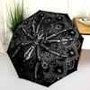 1 PC Automatic Folding Umbrella - Cartoon Pattern, Portable & Foldable Design with 8 Ribs, Christmas Birthday Gifts