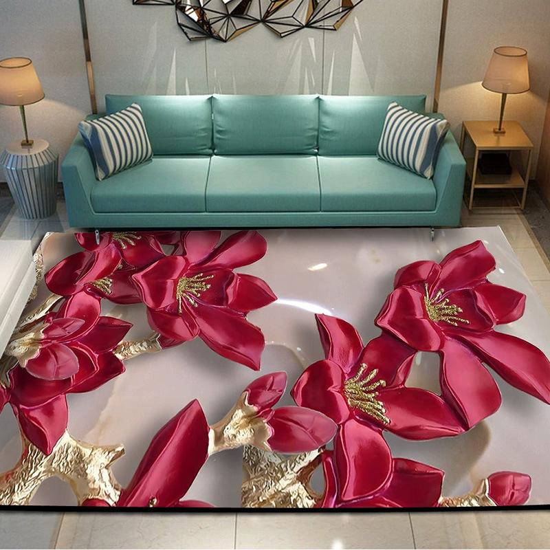 3D Pebble Living Room Carpet Sofa Coffee Table Floor Mat Bedroom Bedside Carpet Entrance Mat