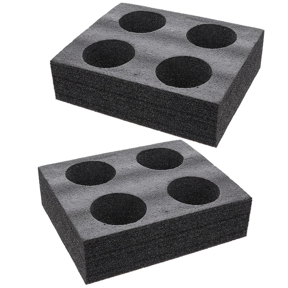2Pcs Foam Cup Holder Tray Drink Carrier Beverage Cup Carrier Tray Multiple Holes Coffee Milk Tea Takeout Holder