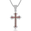Fashion Men Women Hip Hop Cross Necklace Iced CZ Inlaid Bling Chain Trendy Daily Party Statement Pendant Jewelry
