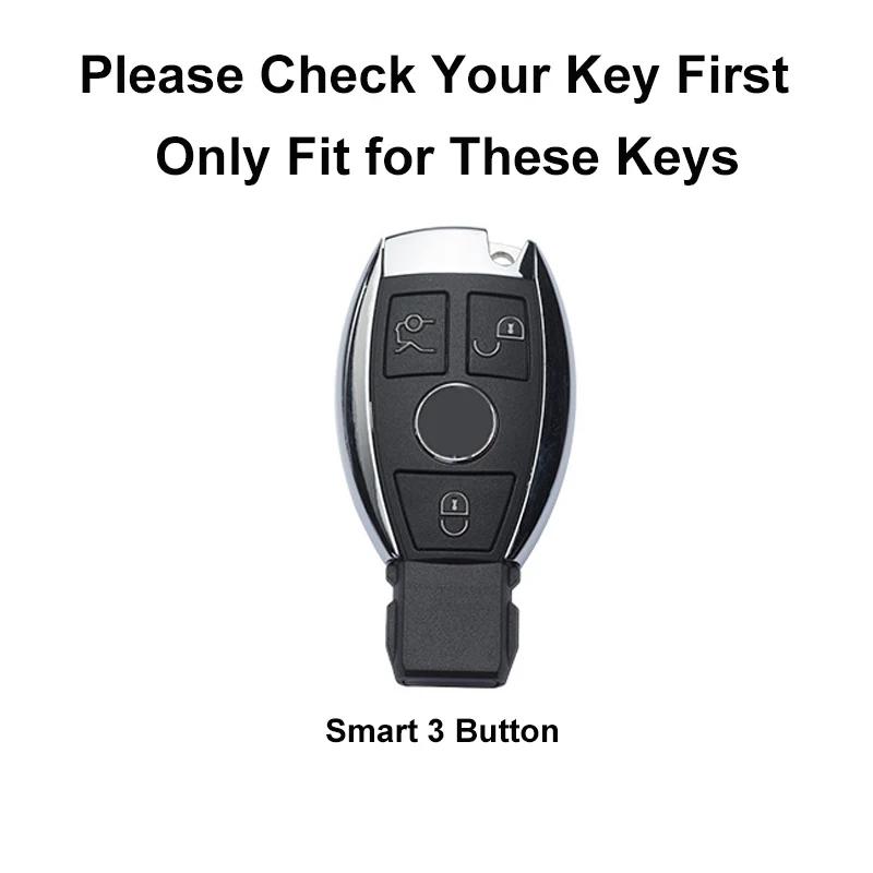 TPU Car Key Case Cover Keychain For Mercedes Benz A C E S Class GLS GLA GLK GLC CLS CLA W204 W221 W212 W205 W176 W463 Accessory