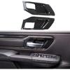 Carbon Fiber Style Interior Door Handle Bowl Panel Cover Trim for Dodge Ram 1500 2019+ (2 Doors)