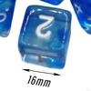 7 Stück Polyedrische Würfel Langlebig D8 D4 D10 D12 D20 D6 Graviert Tragbar Mehrzweck für Tabletop-Spiel