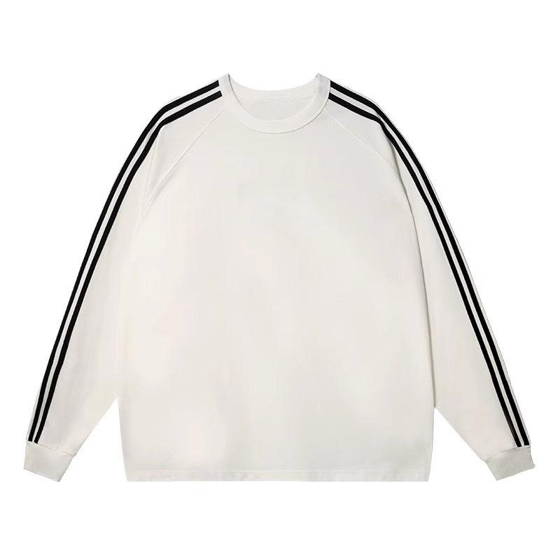 Women's American Style Color Block Crewneck, Plus Size Loose Fit Sweatshirt for Autumn