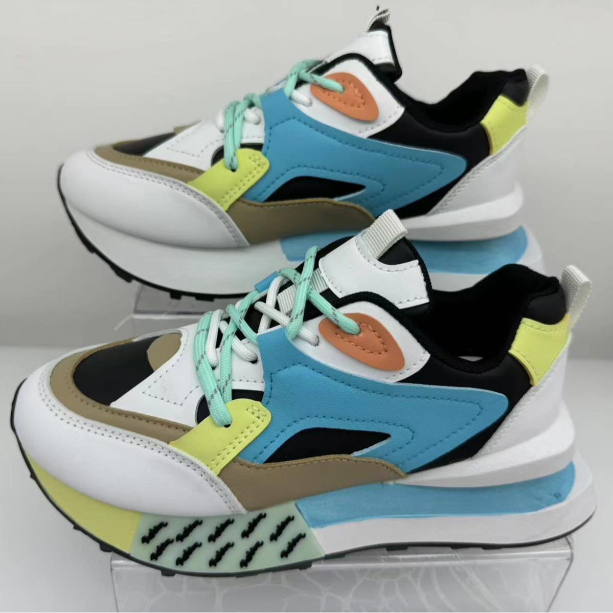 

Летние спортивные туфли на толстой подошве, туфли Форреста Гампа, женские кроссовки, дышащие повседневные туфли с надписями для женщин 41