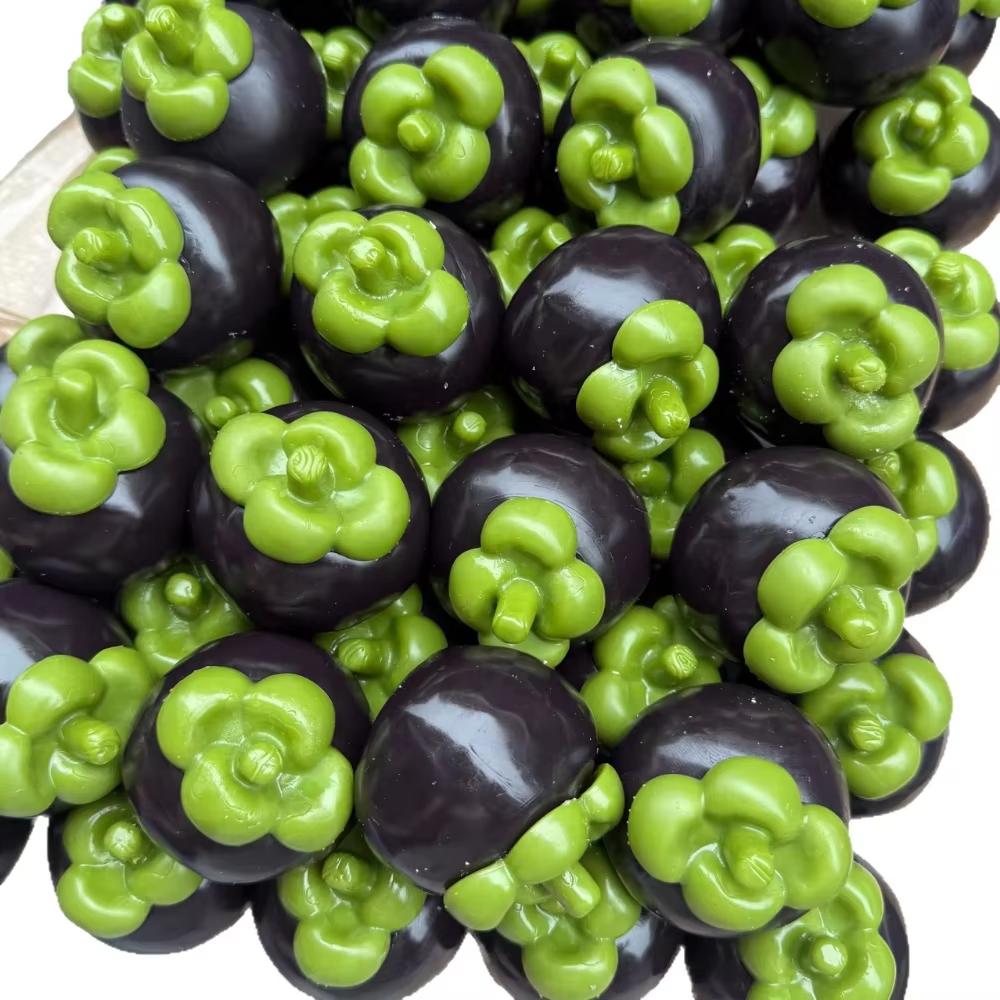 Soft Handmade Crispy Mangosteen Stress Ball Fidget Toy Crunchy Squeeze Ball Round Blocks Filled Asmr Anti Stress Toys For Adults