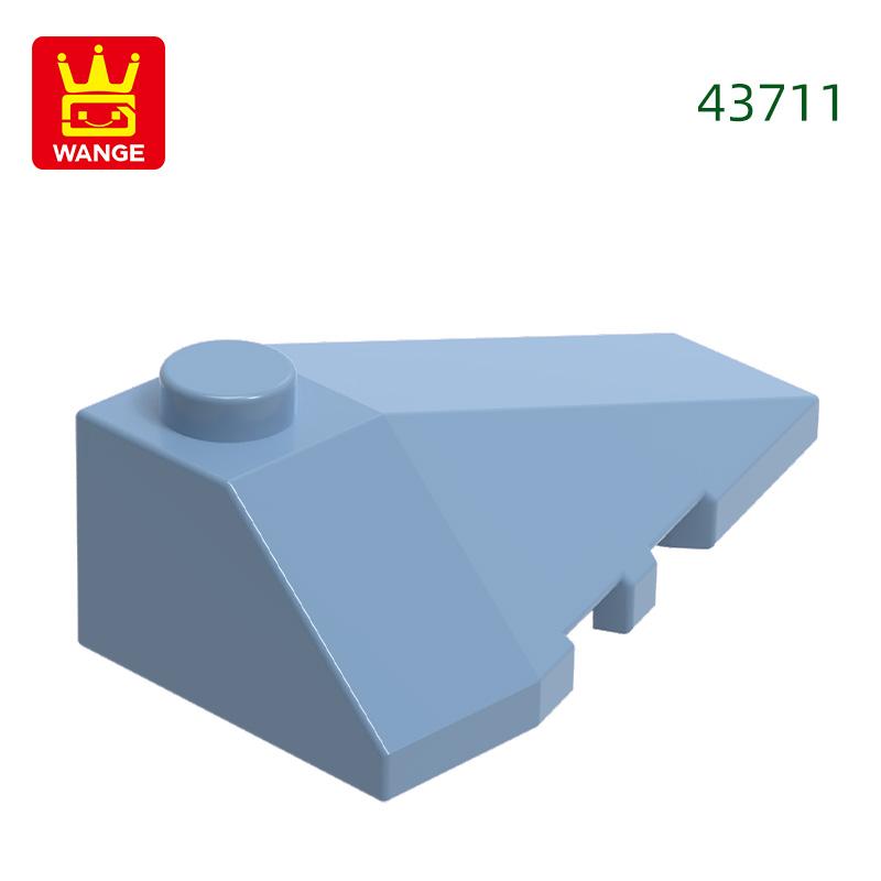 Non-Toxic 74Pcs/Lot 43711 Right Wedge Sloped 4X3 Triple Building Blocks Moc Accessories Compatible With Bricks Children Toys Gift Bo