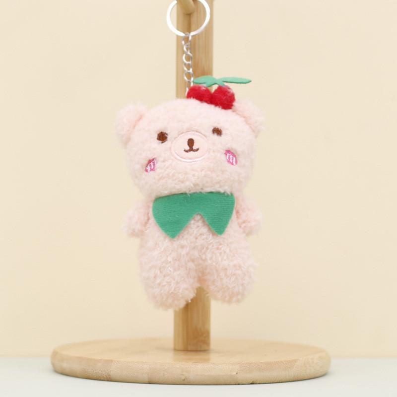 Adorable Plush Bunny Keychain Soft Toy Wholesale Teddy Bear Pendant Wedding Gifts