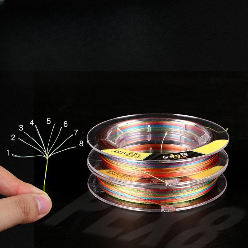 Plecionka PE, Jeden metr, Jeden kolor, 8 splotów, Mocna żyłka wędkarska Malua, Wytrzymała żyłka główna i przyponowa