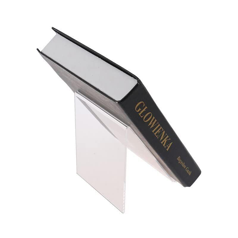 1 Tier Display Shelf Tabletop Acrylic Display Stand Book Exhibition Display Stand POP Advertising Menu Book Display Stand of (Set 10)