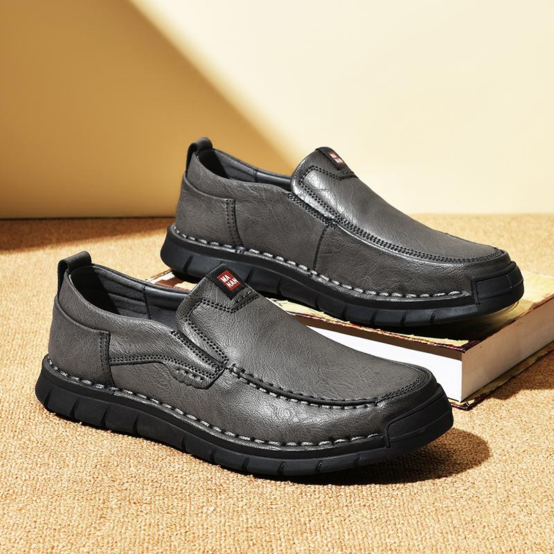 New Soft Leather Men's Shoes Outdoor Men's Loafers Luxury Breathable Men's Driving Shoes Non-Slip Men's Casual Shoes