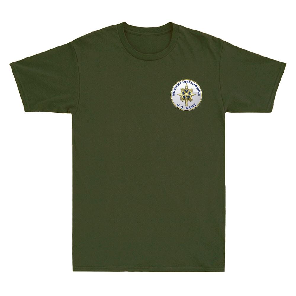 US Army Military Intelligence Branch Veteran Morale Pocket Print Men's T-Shirt Unisex T-Shirt