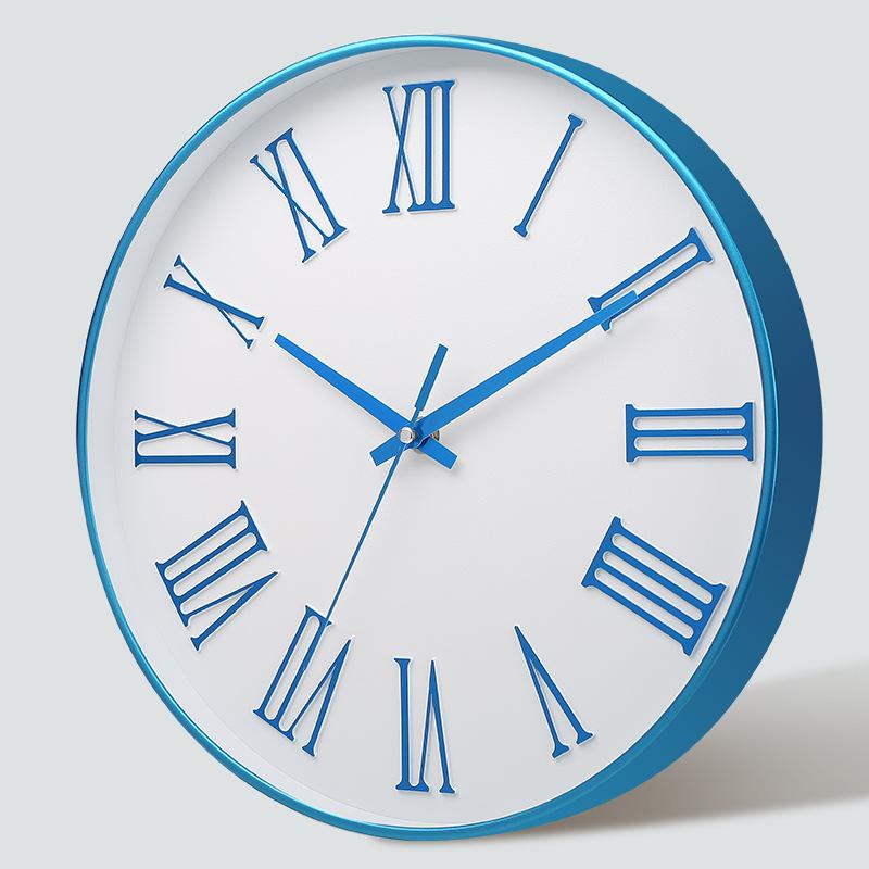 12 Inch 30CM Silent Wall Clock, Creative and Fashionable, Three-dimensional Digital Minimalist Clock for Home Living Room