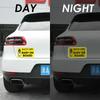 1step2dream Funny Baby on Board Bumper Sticker 2Pcs, Car Essentials | Back off Sign and Reflective See-Through When Driving in the Dark | 7 x 5