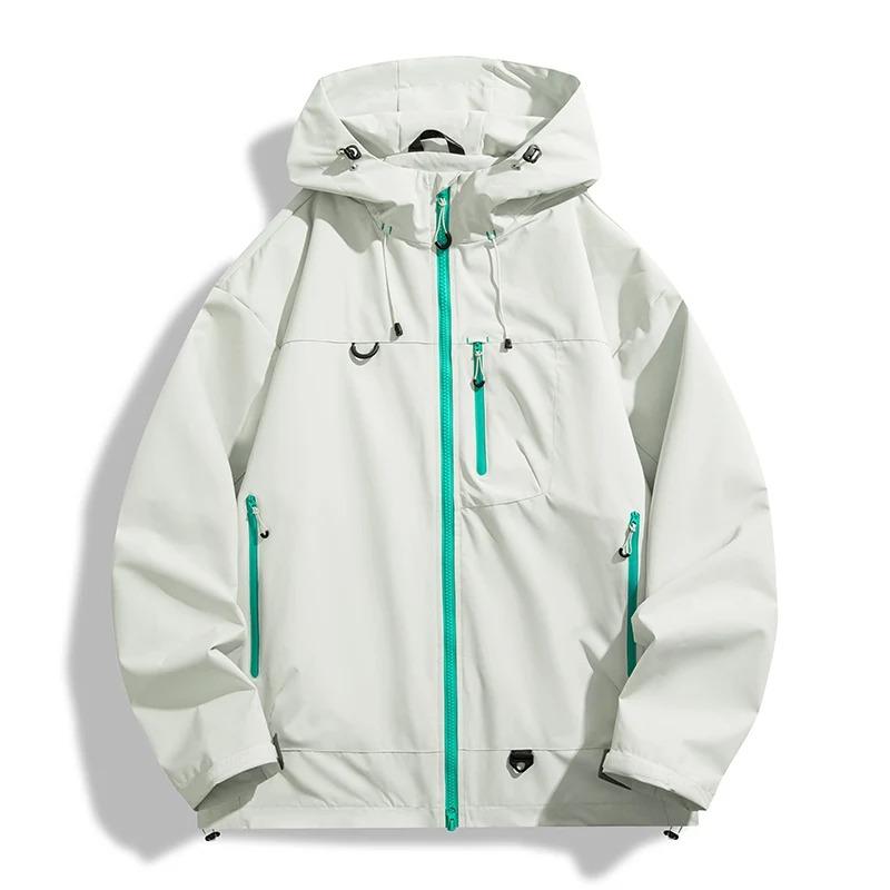 

Unisex Waterproof Windbreaker Outdoor Sport Windproof Single Layer Jacket Men Women Hiking Climbing Trekking Rain Coat M