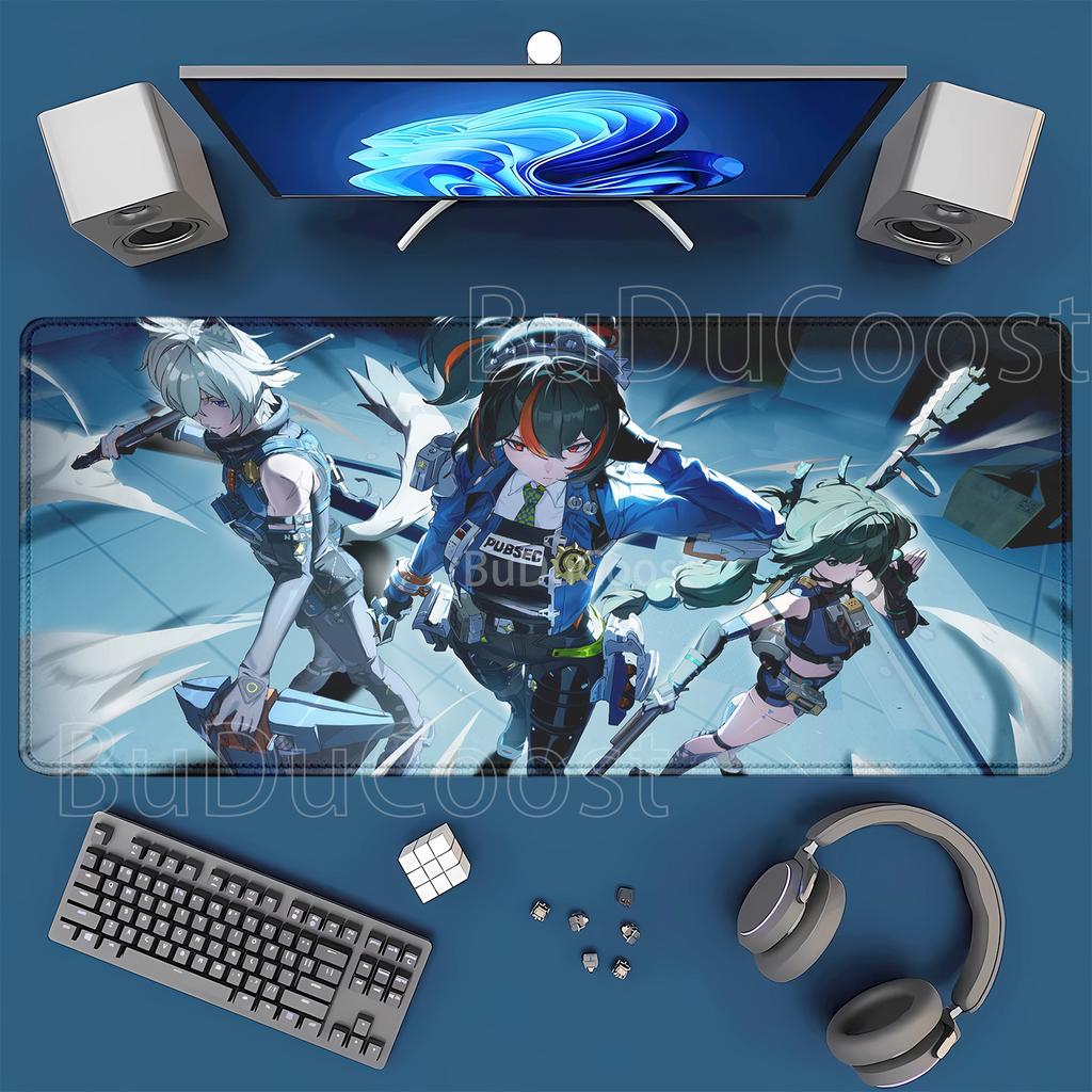 Zenless Zone Zero ZZZ Mousepad xmm overlock Keyboard XXL Anime Girl Hoshimi Miyabi Astra Yao Ellen Joe Rubber Desk Mat