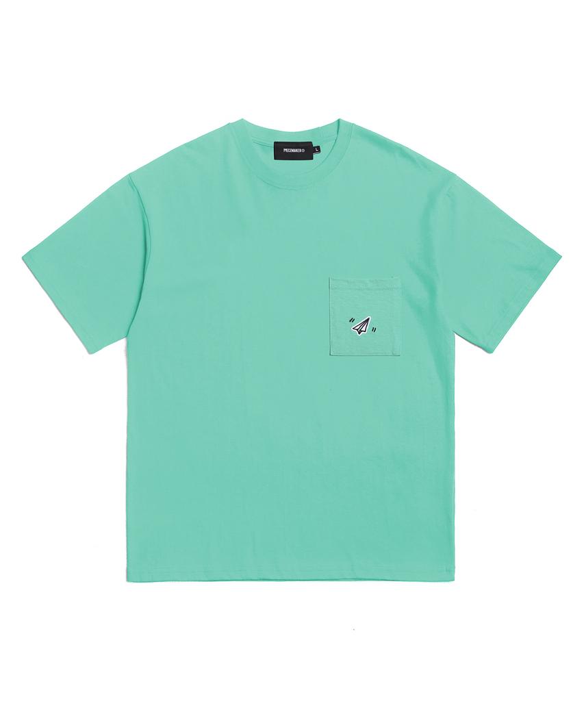 PEACE MAKER Paper Icon Pocket Tshirts (Mint)