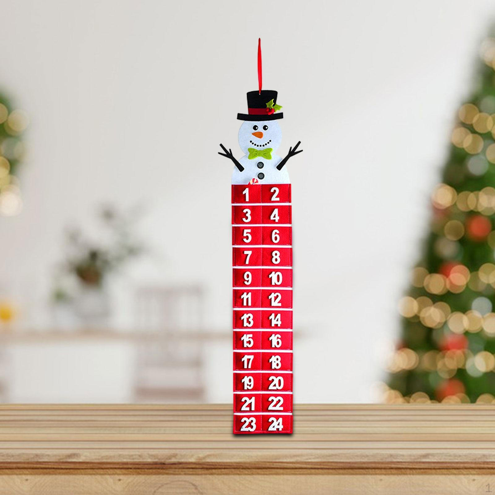 

Рождественский календарь Адвент Творческий Идеальный подарок Милый декоративный реквизит для Snowman