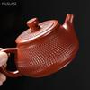 Yixing Purple Clay Tea Pot Raw Ore Dahongpao Ball Hole Filter Tea Infuser Chinese Beauty Tea Accessories Handmade Zisha Teapot