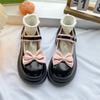 Fashion Women's Shoes Bows Lolita Shoes Kawaii Mary Jane Women Japanese Style Vintage 2025 High Heel Platform College Student Shoes