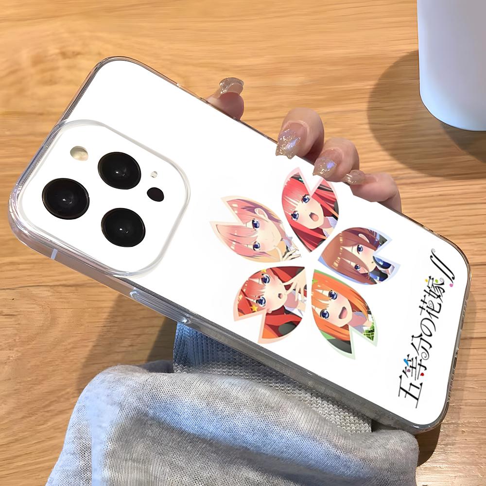 

Anime The Quintessential Quintuplets Phone Case For IPhone 17 Pro Max 16 15 14 Pro Max 13 11 Xs Xr 8 7Plus Transparent Cover iPhone 14