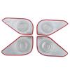 For Hyundai Tucson NX4    Accessories Interior Door Loudspeaker Audio Speaker Cover Trim Bezel Cover Silver Garnish