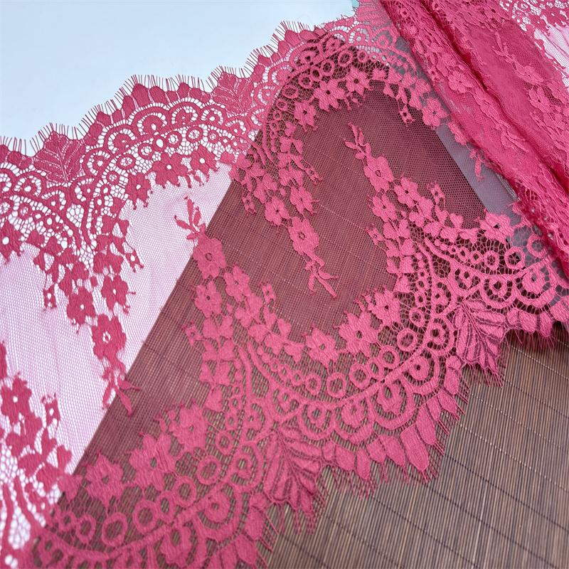 ( 3 Colors ) French Chantilly Lace, 3m X 32cm, Non-stretch Eyelash Lace Fabric for Wedding, Lingerie, Dress, Garment, Sewing & Crafting
