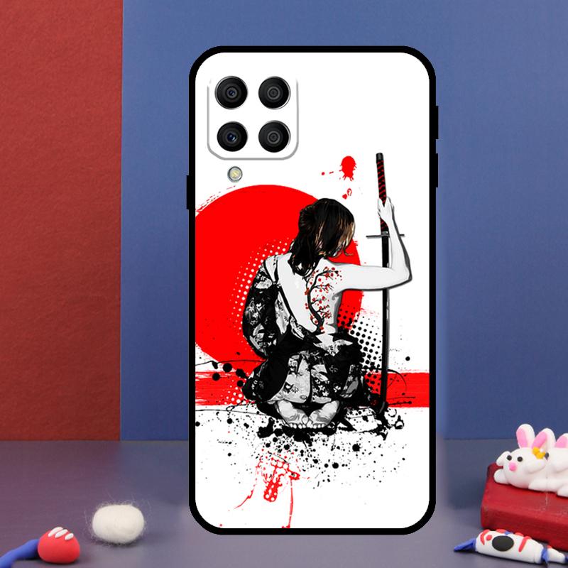 Anime Girl Samurai For Samsung Galaxy M14 M34 M54 M33 M13 M23 M53 M15 M55 M31 M51 M20 M30s M32 M52 Phone Case