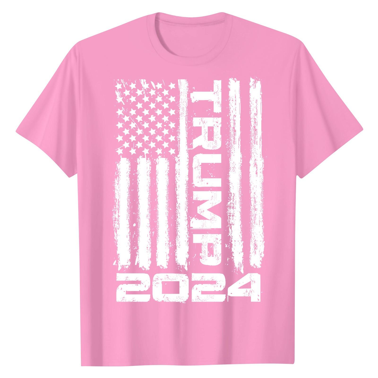 

Женская и мужская повседневная футболка с коротким рукавом с круглым вырезом и принтом, топ для пары M розовый