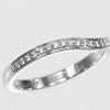 CARTIER Ballerina curve Ring Pt950Platinum/diamond #4.1(US Size) 2.87g Women Used