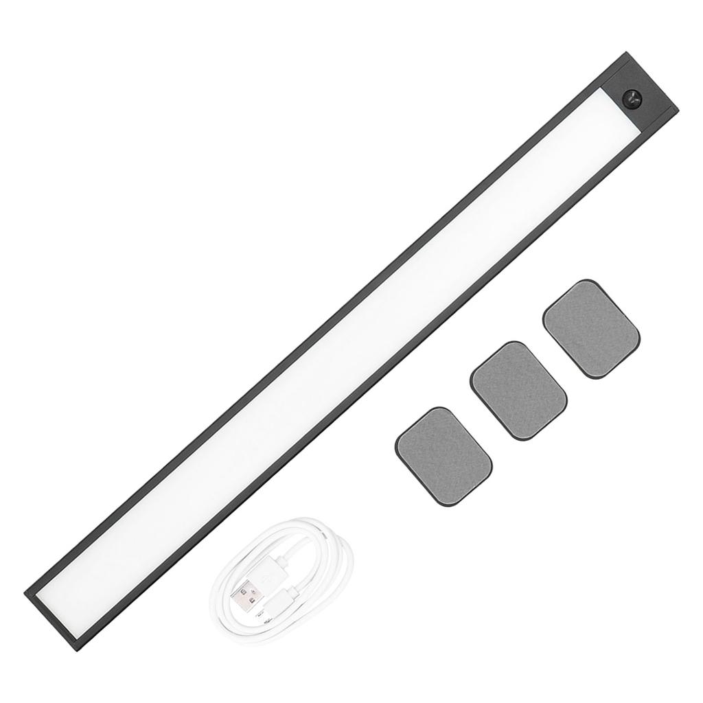 LED Cabinet Light 400mm 6000K USB Charging Motion Sensor 9mm UltraThin Closet Light
