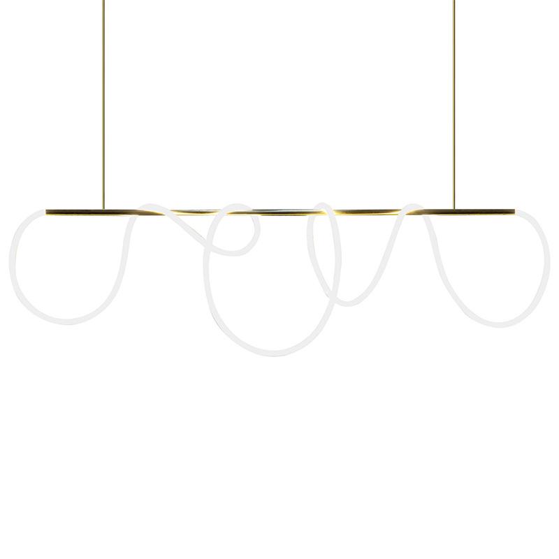 Minimalist Silicone Hose Pendant Light for Dining Table or Bar