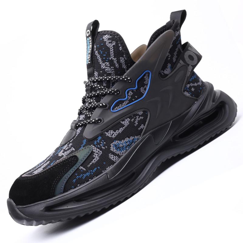 

New Men Work Safety Shoes Boots Brand Indestructible Shoes Steel Toe Working Sneakers Puncture-Proof Shoes Large Size 48 42
