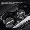 For Jeep 2Pcs Car Waterproof Anti Slip Water Cup Mat Auto Interior Accessories For Jeep Grand Liberty Cherokee Wrangler JK Gl