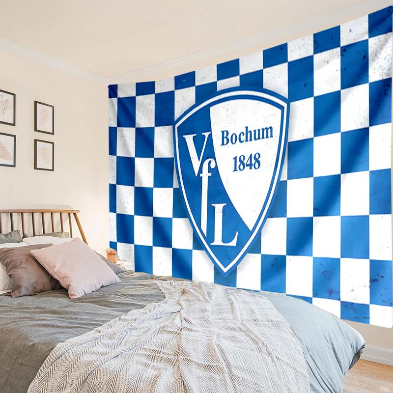 Bochum Crest Tapestry, Unique Design Tapestry, Wall Decor for Bedroom,Livingroom, Playroom,Heartwarming Fan Holiday Gifts