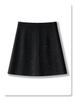 Women's Gray Sequined Midi Skirt - Spring 2025 High Waist Bodycon A-line