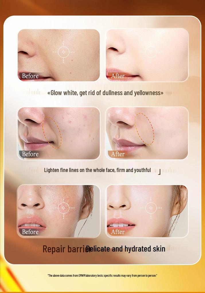 Genuine EMWM Anti-Wrinkle Hydrating Brightening Serum: Fades Fine Lines, Tightens, Hydrates, Moisturizes - Single-Use Facial Concentrate.