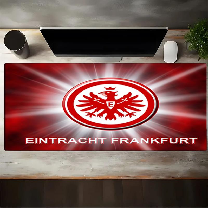 Flammendes Herz Frankfurt Emblem Mauspads, Gaming-Mauspad, Tastaturmatte, Schreibtischdekoration für Computer-Notebook, Fan-Geschenk, Geburtstagsgeschenk