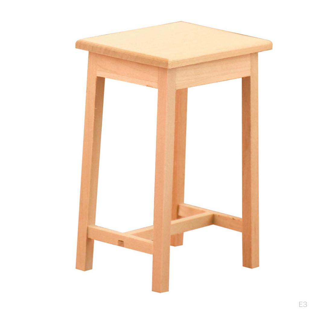 1/12 Bar Counter Miniature Dining Furniture Set European Style Wooden Dollhouse Toy