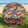 Crayon Shin Print Size 5 Soccer Ball, PU Wear Resistant Football for Match Training and Daily Practice, Birthday Gift for Soccer Fans