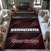 Kenworth Crystal Velvet Rug, Custom Name Text Personalized Non‑Slip Floor Mat for Home Decor Gift