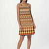 Women's Fashion Beach Dress Sleeveless Round Neck Floral Print Dress