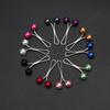 24PCS Muslim Hijab U-pin Pearl Clips Islamic Women Scarf Pin Fashion Accessories