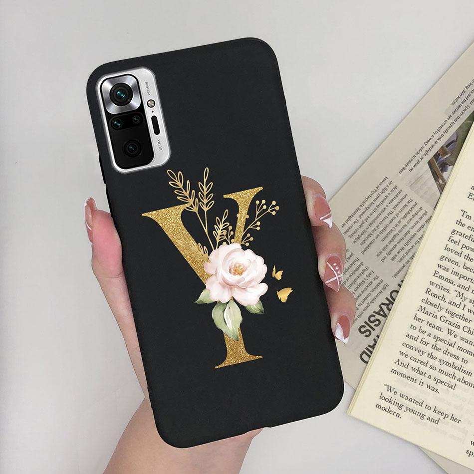 Cute Letters Case For Xiaomi Redmi Note 10 Pro Max 10S 10 S Soft Silicone Back Protective Cover Ultra Thin Slim Phone Case Funda