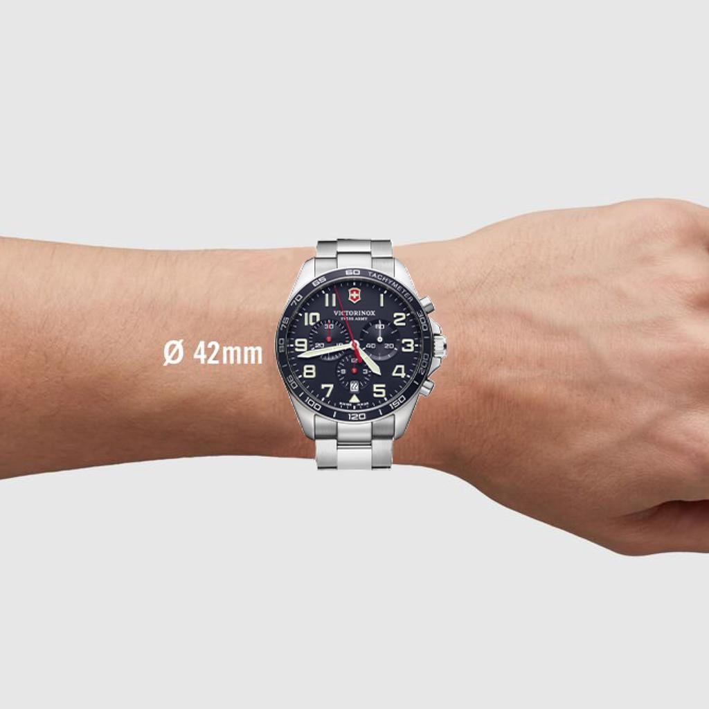 VICTORINOX FIELDFORCE CHRONO 241857 Warranty Watch, Blue, [] 5-Year