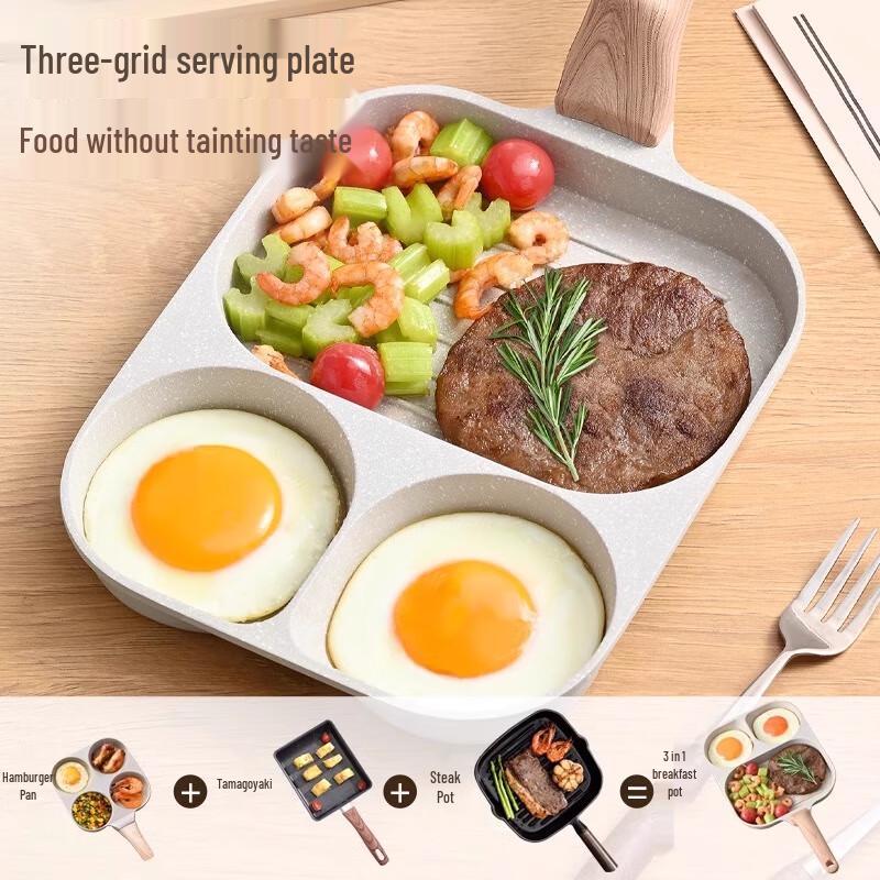 Padella antiaderente U-Tech 3 in 1 per la colazione