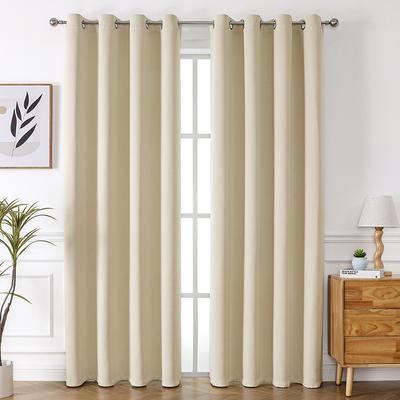 1 Peça de Cortinas Blackout 100%, Feitas de Material Laminado de Linho com Forro Removível, Leves, Projetadas com Bainha para Vara