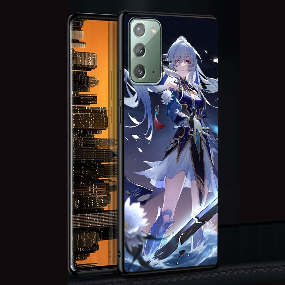 Honkai Star Rail Sparkle Case for Samsung Galaxy Note 10 Plus 20 Ultra 9 8 TPU Phone Cover Note 10 Lite Black Soft Shell Funda