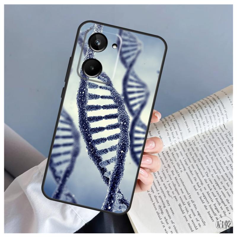 Science DNA Biology For Realme C71 C55 C75 C67 C63 C51 C61 C53 C35 C65 11 12 13 14 15 Pro Plus GT6 GT7 Pro Case
