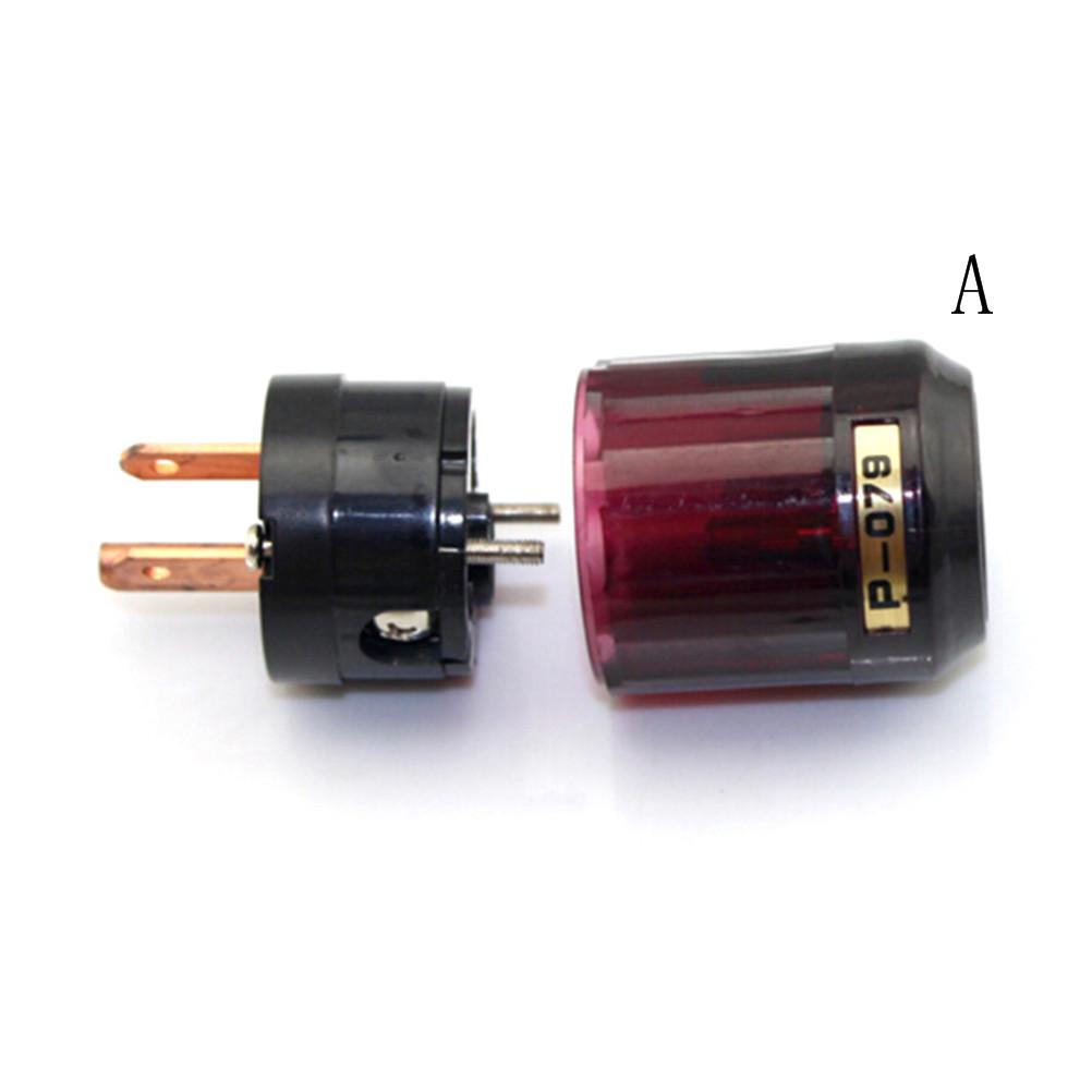 

Gold Plated C-079 Iec Female P-079 Male Us Power Plug Audio Connector Hifi Diy